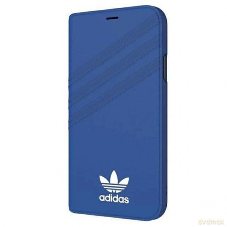 Adidas OR Booklet Case Suede iPhone X/Xs niebieski/blue 28354