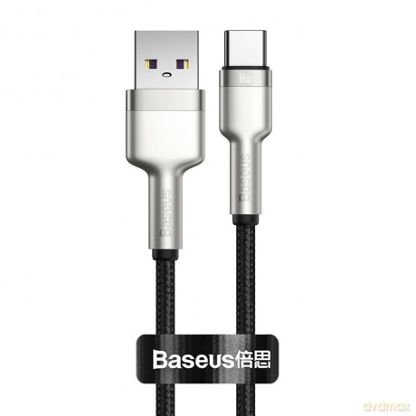 Baseus Cafule Metal Data kabel USB - USB Typ C 66W Quick Charge 25cm czarny (CAKF000001)
