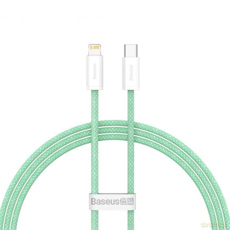 Baseus Dynamic kabel USB Typ C - Lightning Power Delivery 20W 1m zielony (CALD000006)