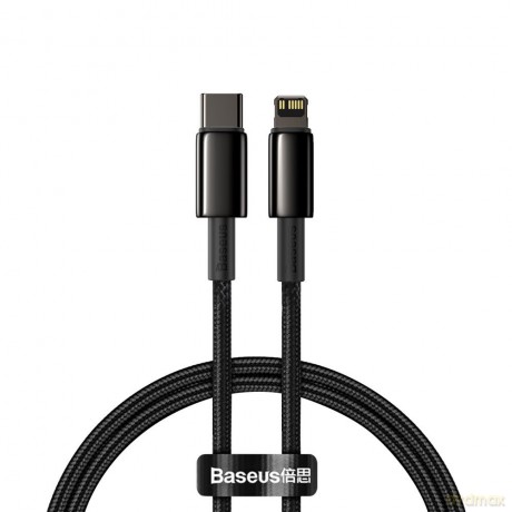 Baseus kabel USB Typ C - Lightning szybkie ładowanie Power Delivery 20 W 1 m czarny (CATLWJ-01)