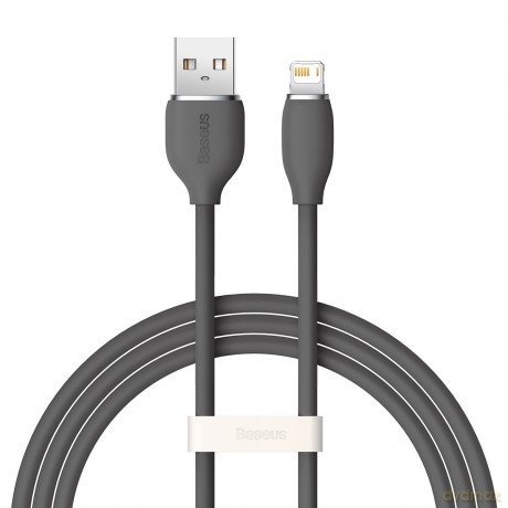 Baseus kabel, przewód USB - Lightning 2,4A długość 1,2 m Jelly Liquid Silica Gel - czarny