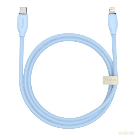Baseus kabel, przewód USB Typ C - Lightning 20W długość 1,2 m Jelly Liquid Silica Gel - niebieski
