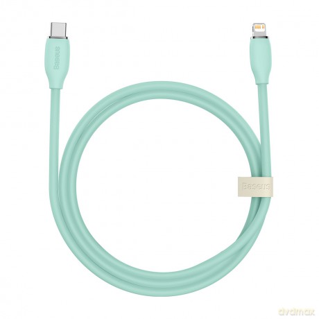 Baseus kabel, przewód USB Typ C - Lightning 20W długość 1,2 m Jelly Liquid Silica Gel - zielony