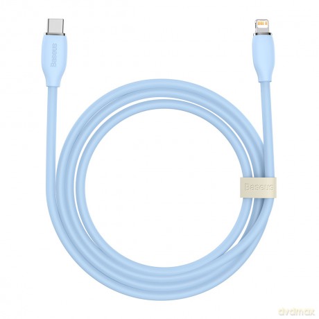 Baseus kabel, przewód USB Typ C - Lightning 20W długość 2 m Jelly Liquid Silica Gel - niebieski