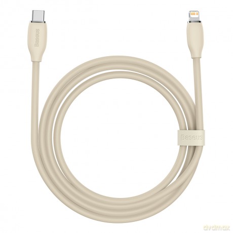 Baseus kabel, przewód USB Typ C - Lightning 20W długość 2 m Jelly Liquid Silica Gel - różowy