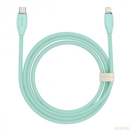 Baseus kabel, przewód USB Typ C - Lightning 20W długość 2 m Jelly Liquid Silica Gel - zielony
