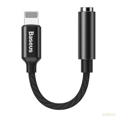 Baseus L3 adapter audio przejściówka z Lightning na mini jack 3,5 mm czarny (CALL3-01)
