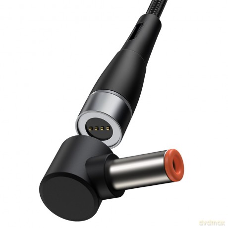 Baseus magnetyczny kabel do zasilania ładowania laptopa Lenovo USB Typ C - DC Round (5,5 mm x 2,5 mm) 100W 2m czarny (CATXC-X01)