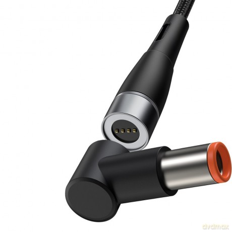 Baseus magnetyczny kabel do zasilania ładowania laptopa Lenovo USB Typ C - DC Round (7,9 mm x 5,5 mm) 100W 2m czarny (CATXC-Y01)