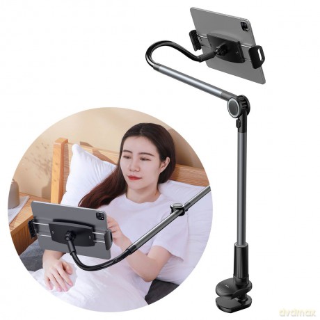 Baseus Otaku uniwersalny uchwyt na telefon tablet stojak lazy holder szary (SULR-B0G)