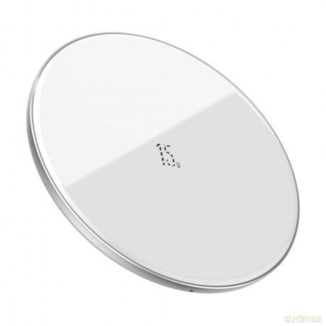 Baseus szybka bezprzewodowa ładowarka Qi 15 W + kabel USB Typ C biały (WXJK-B02)