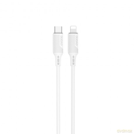 Dudao kabel USB Typ C - Lightning do ładowania i transferu danych 20W PD 1m biały (L6S_1M)