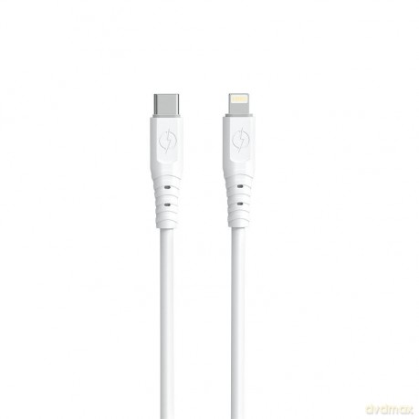 Dudao kabel, przewód USB Typ C - Lightning 6A 65W PD biały (TGL3X)