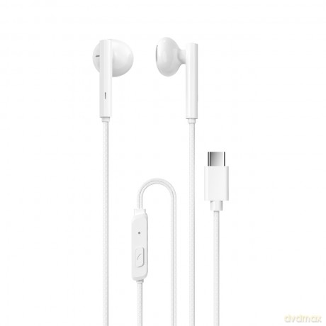 Dudao przewodowe słuchawki USB Typ C 1,2m biały (X3B-W)