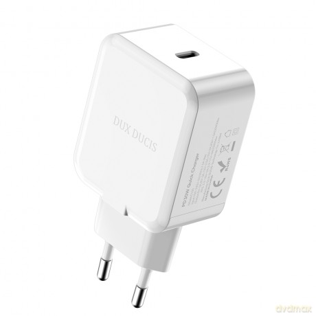 Dux Ducis C110 ładowarka sieciowa 30W USB Typ C Power Delivery Quick Charge biały