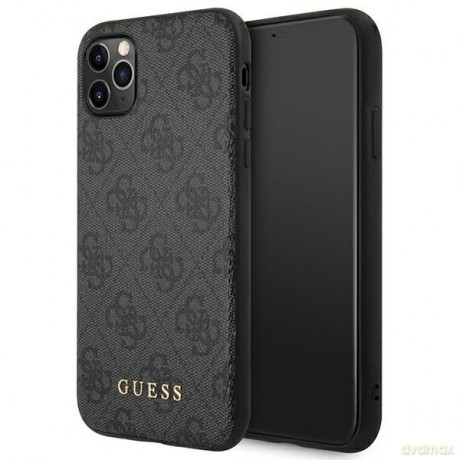 Guess GUHCN58G4GFGR iPhone 11 Pro 5,8" szary/grey hard case 4G Metal Gold Logo