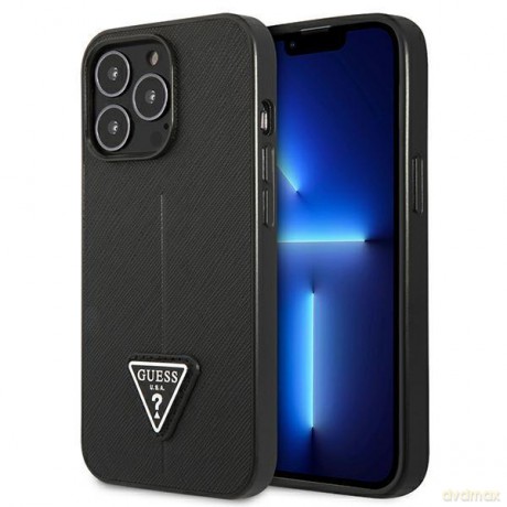 Guess GUHCP13XPSATLK iPhone 13 Pro Max 6,7" czarny/black hardcase SaffianoTriangle Logo