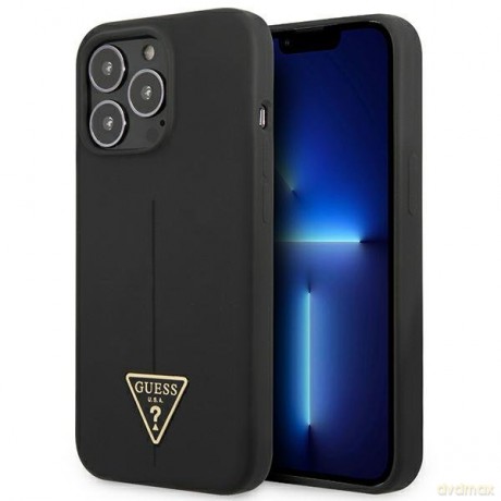 Guess GUHCP13XSLTGK iPhone 13 Pro Max 6,7" czarny/black hardcase Silicone Triangle