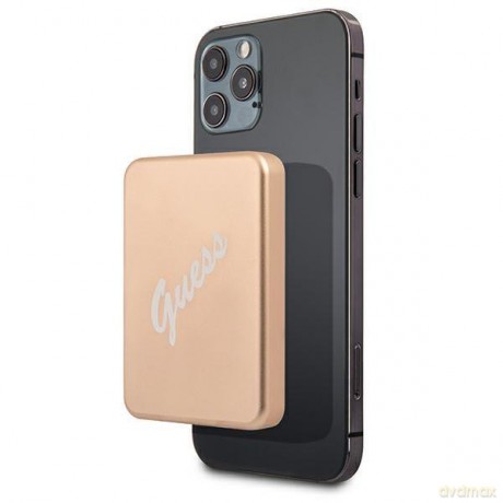 Guess Powerbank indukcyjny 5W GUPBMSVSLG 3000mAh złoty/gold MagSafe