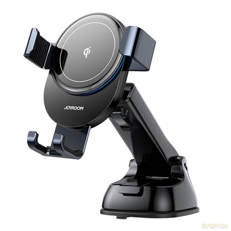 Joyroom bezprzewodowa ładowarka Qi 15 W grawitacyjny uchwyt samochodowy na kokpit deskę rozdzielczą szary (JR-ZS212)
