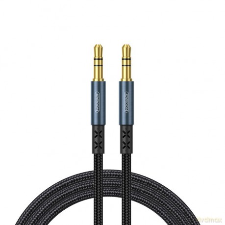 Joyroom kabel audio stereo AUX 3,5 mm mini jack 1 m ciemnoniebieski (SY-10A1)