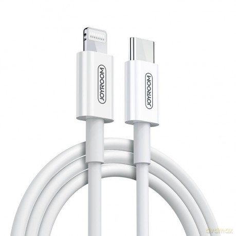 Joyroom kabel do szybkiego ładowania USB Typ C - Lightning (certyfikat MFI) Power Delivery 3 A 1,2 m biały (S-M420)