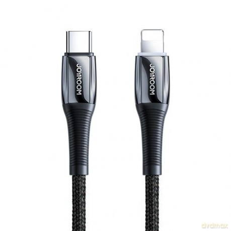 Joyroom kabel przewód USB Typ C - Lightning Power Delivery 20W 2,4A 1,2m czarny (S-1224K2 Black)