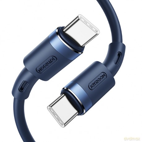 Joyroom kabel przewód USB Typ C - USB Typ C PD 60W 1,2m niebieski (S-1230N9)