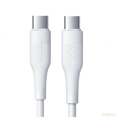 Joyroom kabel przewód USB Typ C - USB Typ C Power Delivery 60W 3A 0,25m biały (S-02530M3 White)