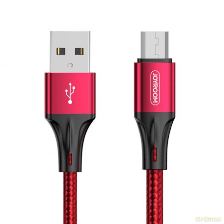 Joyroom kabel USB - micro USB 3 A 0,2 m czerwony (S-0230N1)