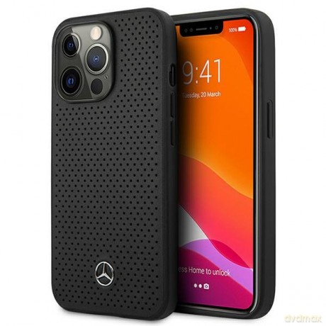 Mercedes MEHCP13XDELBK perforowane etui do iPhone 13 Pro Max 6,7" czarny
