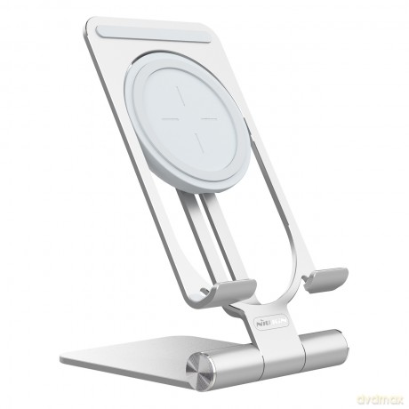 Nillkin PowerHold Mini podstawka stojak na smartfon z ładowarką bezprzewodową Qi 15W srebrny (NKT01)