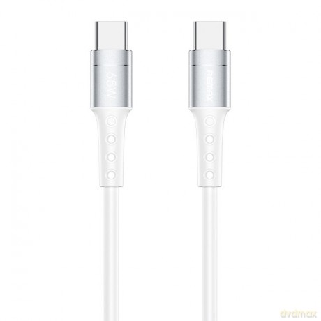 Remax Chaining Series kabel USB Typ C - USB Typ C PD 65W 1m biały (RC-198c)