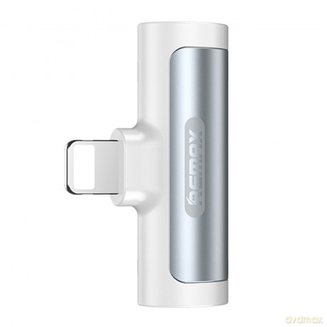 Remax SMOTH adapter przejściówka ze złącza Lightning na 2x port Lightning biały (LT RL-LA04i)