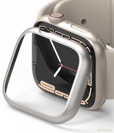 Ringke Bezel Styling etui ramka koperta pierścień ze stali nierdzewnej do Apple Watch 7 41mm srebrny (AW7-41-09)