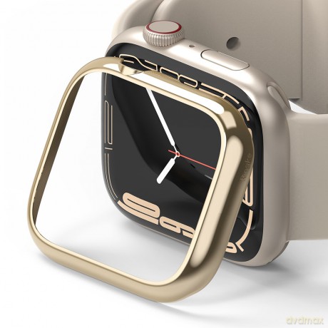 Ringke Bezel Styling etui ramka koperta pierścień ze stali nierdzewnej do Apple Watch 7 41mm złoty (AW7-41-05)