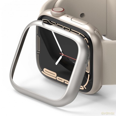 Ringke Bezel Styling etui ramka koperta pierścień ze stali nierdzewnej do Apple Watch 7 45mm srebrny (AW7-45-09)