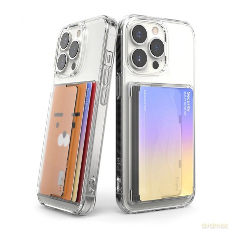 Ringke Side Slot Card Holder etui portfel na karty do smartfona przezroczysty (CH616133RS)