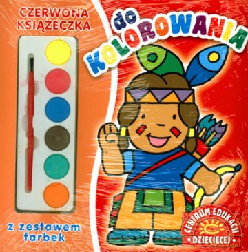Do Kolorowania czerwona Książeczka (twarda) [KSIĄŻKA]
