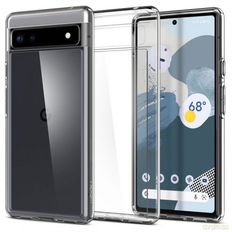 Spigen Ultra Hybrid etui na telefon Google Pixel 6A przezroczysty