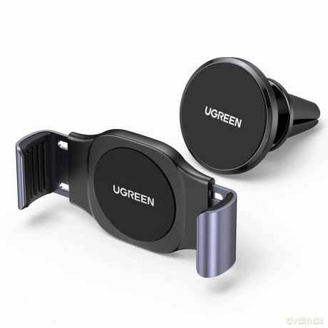 Ugreen 2w1 zaciskowy i magnetyczny uchwyt samochodowy do telefonu na kratkę wentylacji nawiew czarny (LP450)
