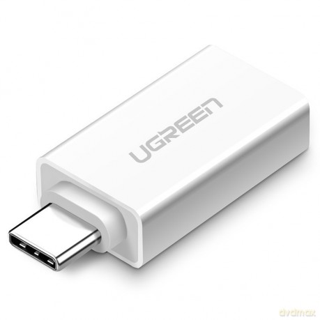 Ugreen adapter przejściówka OTG USB 3.0 (żeński) - USB Typ C (męski) biały (30155)