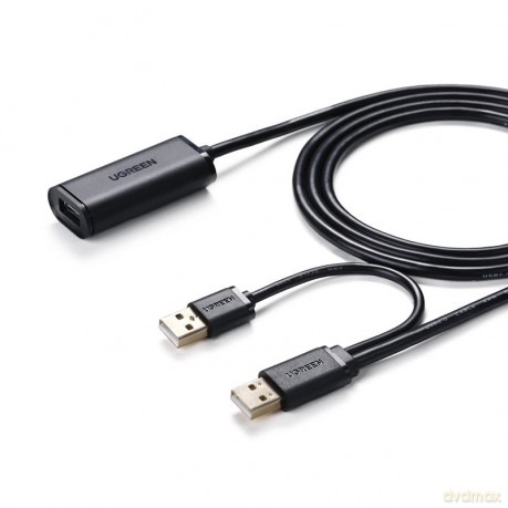 Ugreen aktywny przedłużacz USB 2.0 kabel 5m czarny (US137)