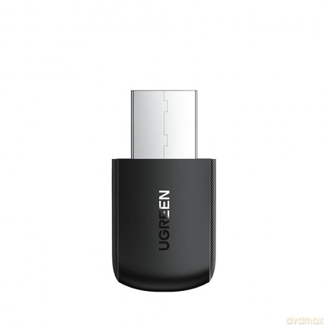 Ugreen dwuzakresowy adapter zewnętrzna karta sieciowa USB - WiFi 11ac AC650 czarny (CM448)