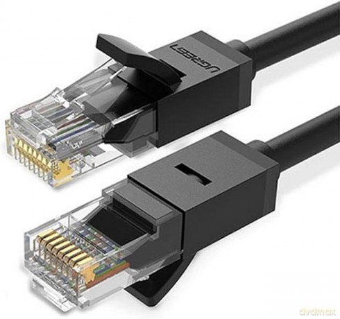 Ugreen kabel przewód internetowy sieciowy Ethernet patchcord RJ45 Cat 6 UTP 1000Mbps 2m czarny (20160)