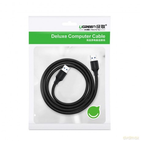 Ugreen kabel przewód USB 2.0 (męski) - USB 2.0 (męski) 2 m czarny (US128 10311)