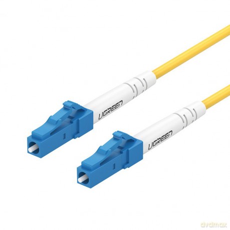 Ugreen LC-LC jednomodowy patchcord światłowód 3 m sieciowy żółty (70663 NW130)