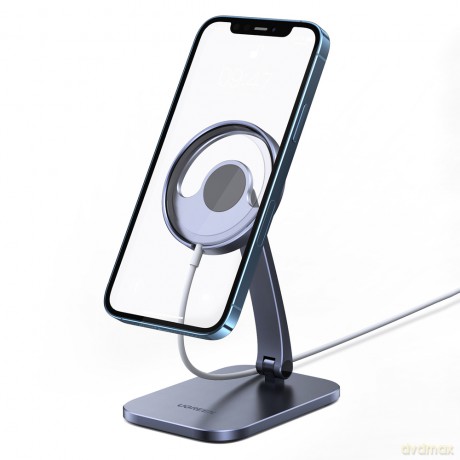 Ugreen składana podstawka na telefon uchwyt do ładowarki Apple MagSafe szary (40290 LP472)