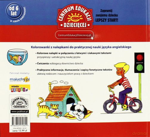 Język Angielski Dla Dzieci 106 Nalepek [KSIĄŻKA]