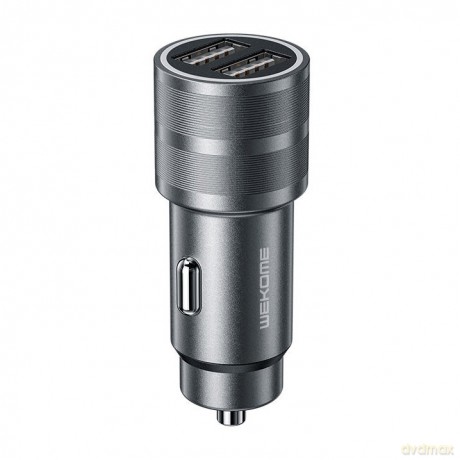 WK Design Captain Series szybka ładowarka samochodowa 2x USB 12W szary (WP-C32)
